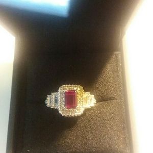 Sterling silver cocktail ring sz. 6